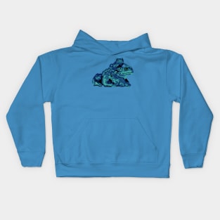 Teal Toads Kids Hoodie